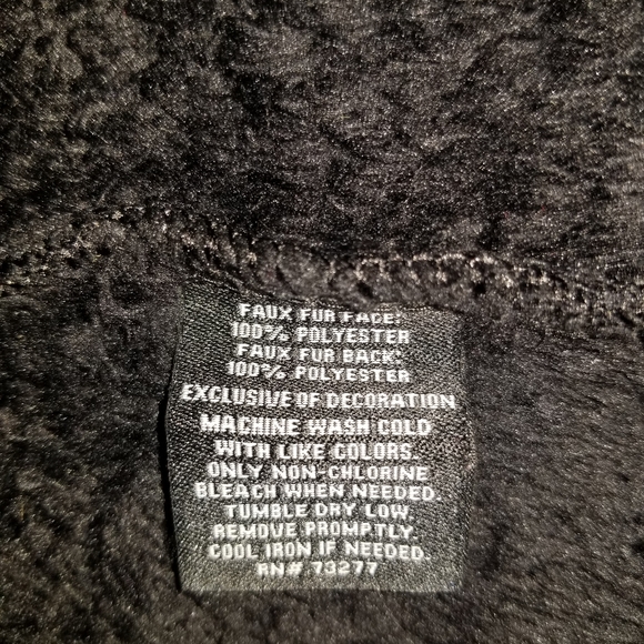 FILA Sport Teddy Fleece Sweater Black Size S - Picture 6 of 6